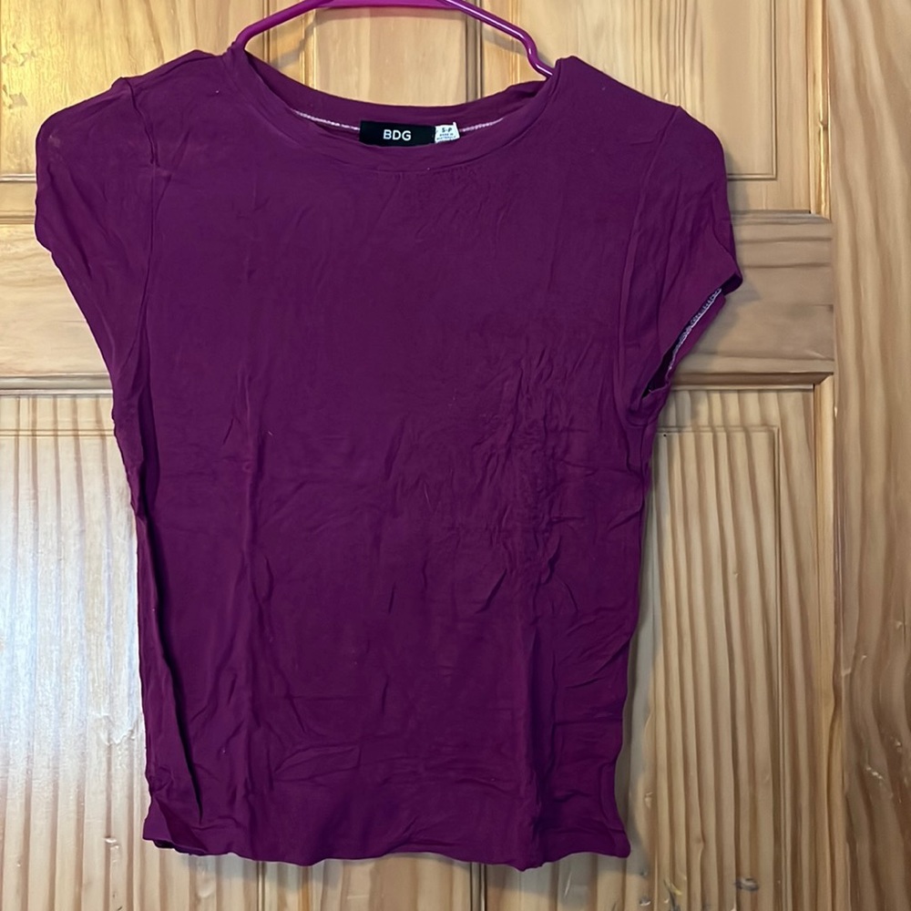 Purple cropped tee. Size small.